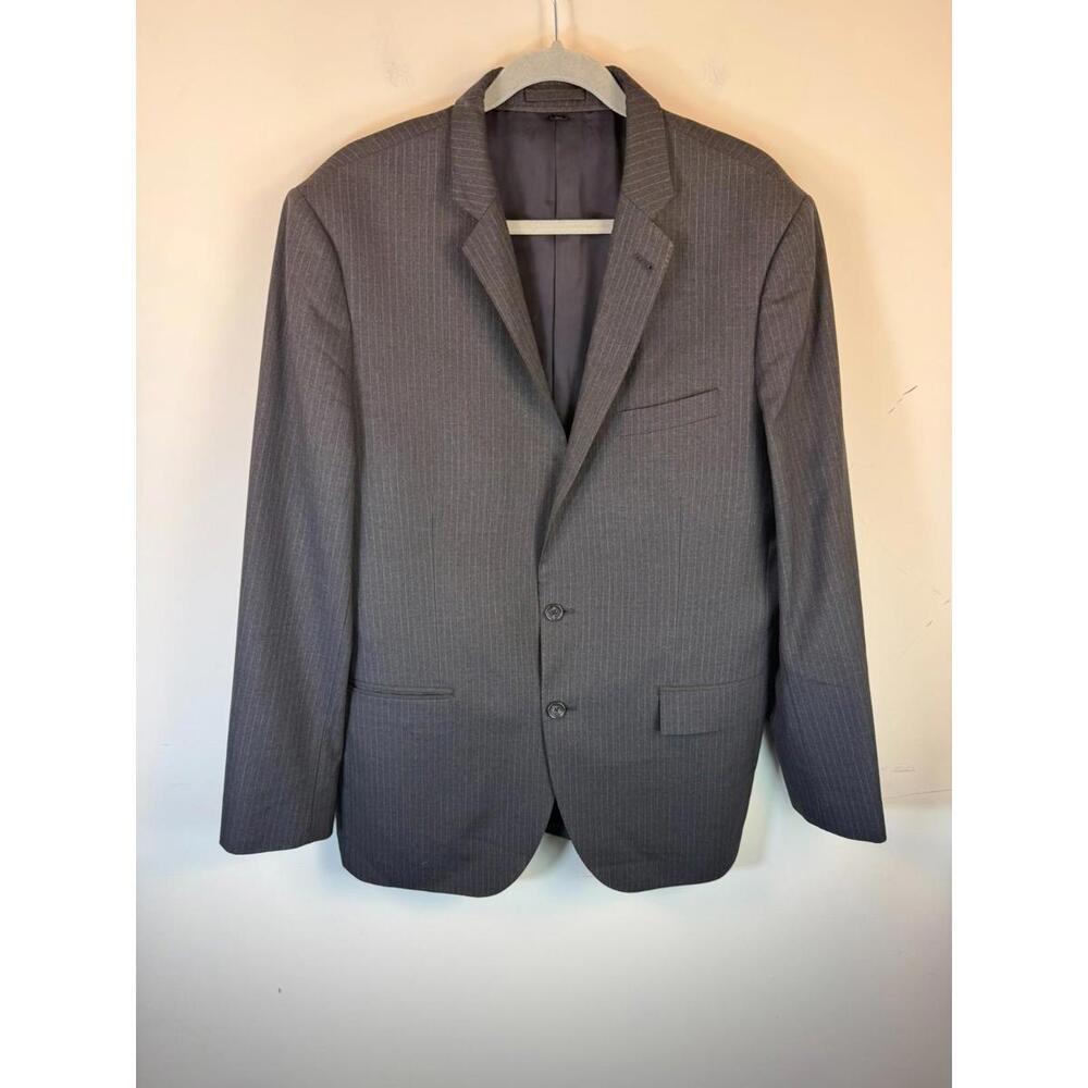 J.Crew Ludlow S120s Loro‎ Piana Wool Chalk Stripe Blazer 44 L